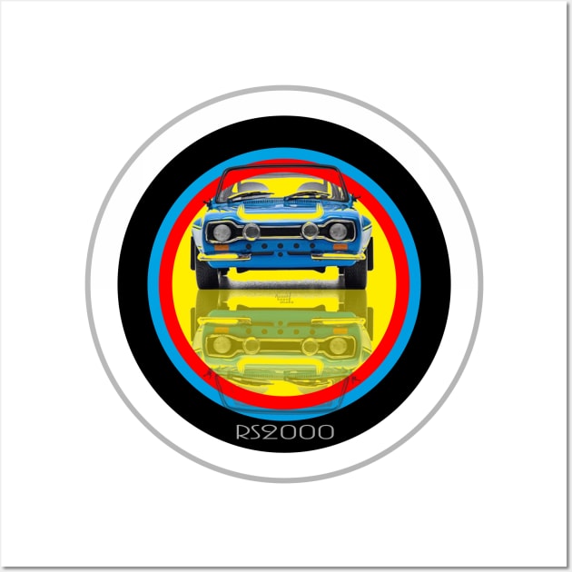 Ford Escort RS2000 mk1 on target Wall Art by AaaahEeeekStudio